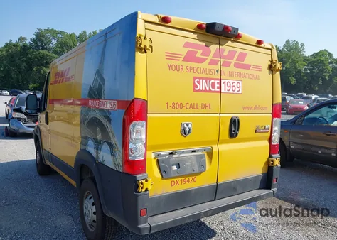 2019 Ram Promaster 1500 Low Roof 118 Wb из США, поврежденный, VIN 3C6TRVNG4KE535176